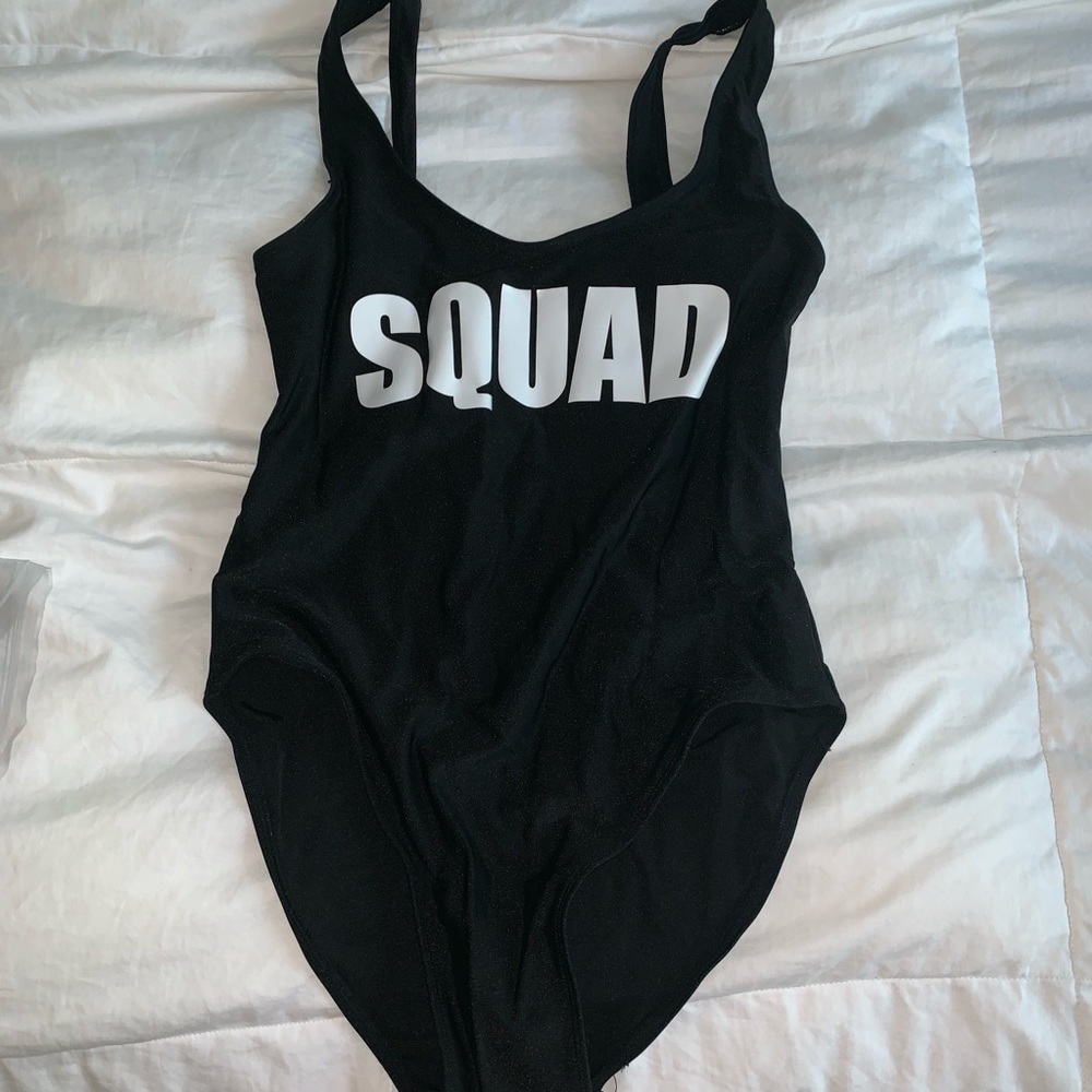 Black ‘SQUAD’ one piece